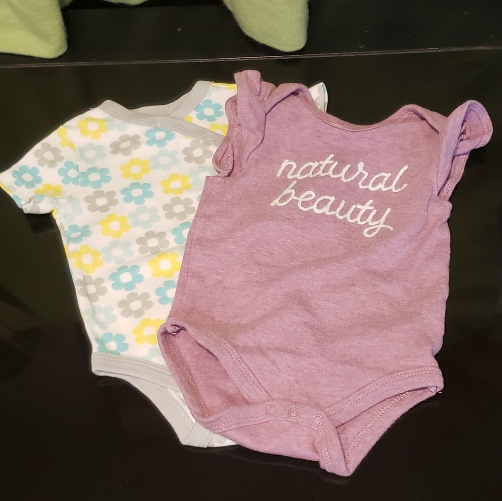 Emily & Oliver Rabbit Bear & offspring Floral Onesie Bundle